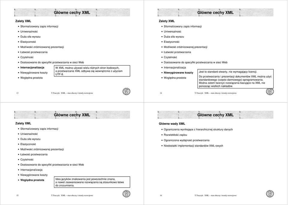 Można zatem tworzyć rozwiązania bazujące na XML nie ponosząc wielkich nakładów.