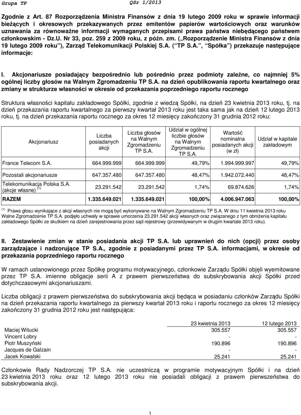 informacji wymaganych przepisami prawa państwa niebędącego państwem członkowskim - Dz.U. Nr 33, poz. 259 z 2009 roku, z późn. zm.