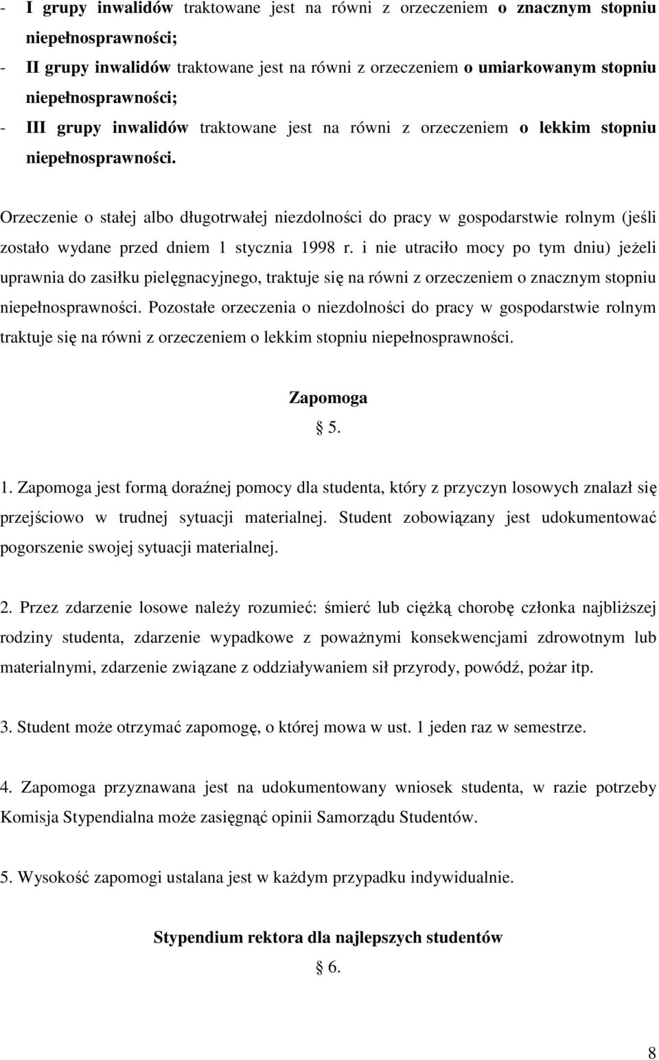 Orzeczenie o stałej albo długotrwałej niezdolności do pracy w gospodarstwie rolnym (jeśli zostało wydane przed dniem 1 stycznia 1998 r.