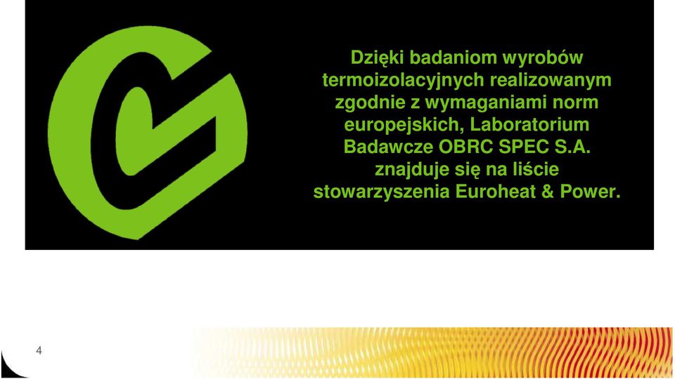 europejskich, Laboratorium Badawcze OBRC SPEC S.