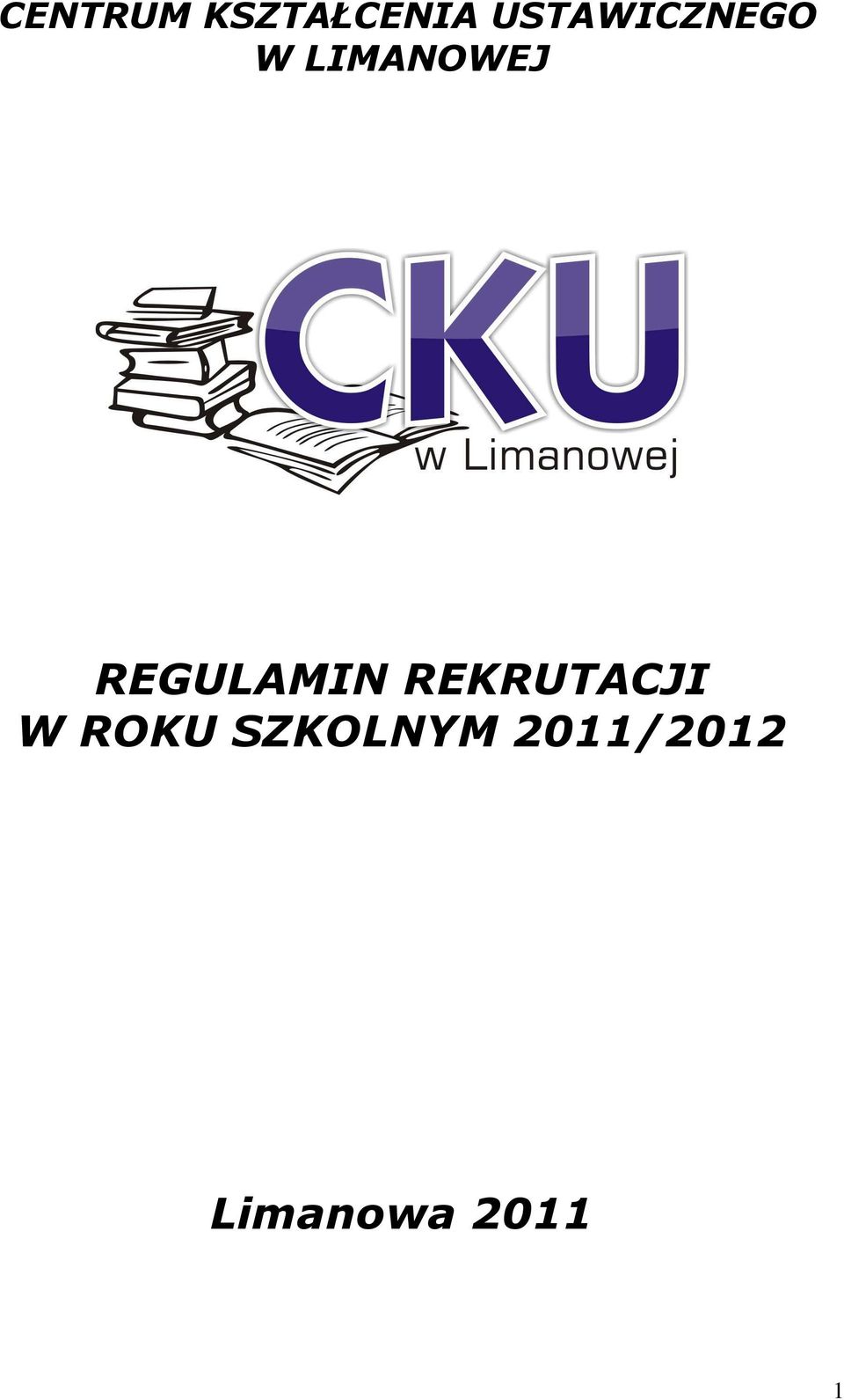 REGULAMIN REKRUTACJI W