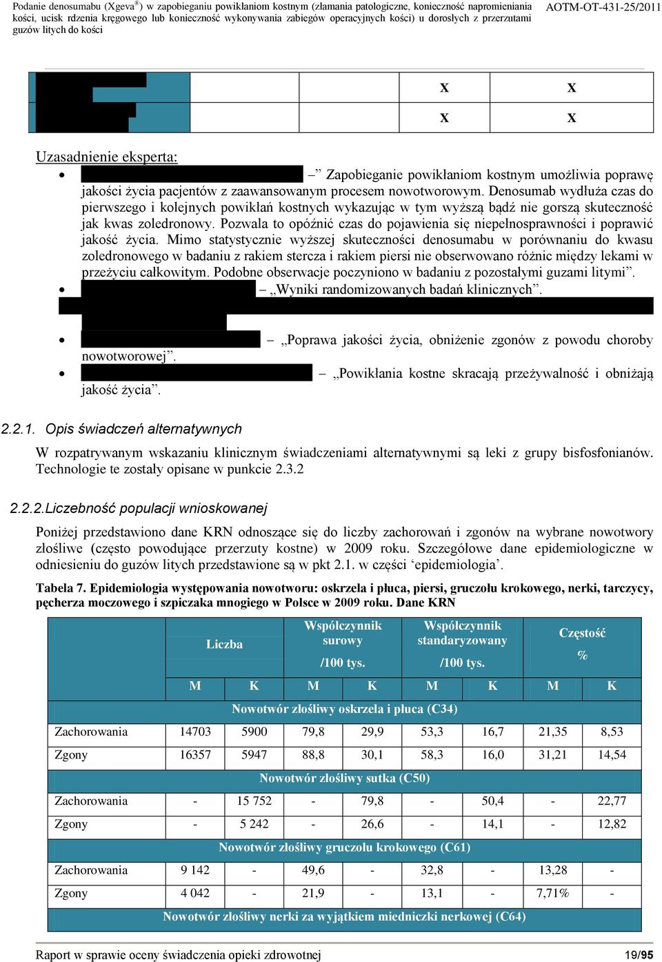 Pozwala to opóźnić czas do pojawienia się niepełnosprawności i poprawić jakość życia.