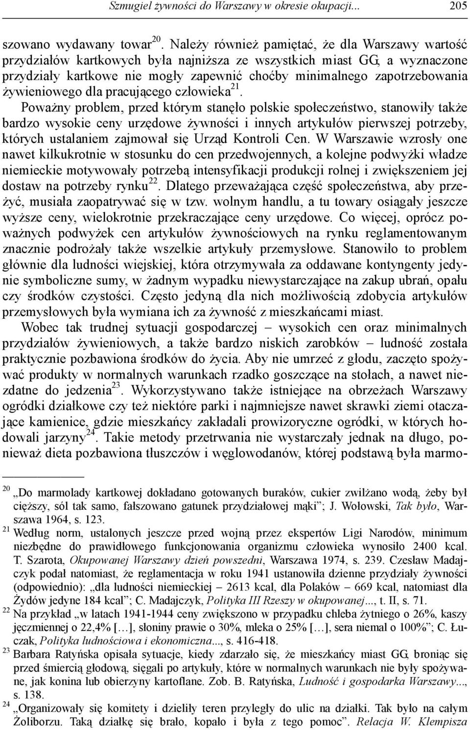 żywieniowego dla pracującego człowieka 21.