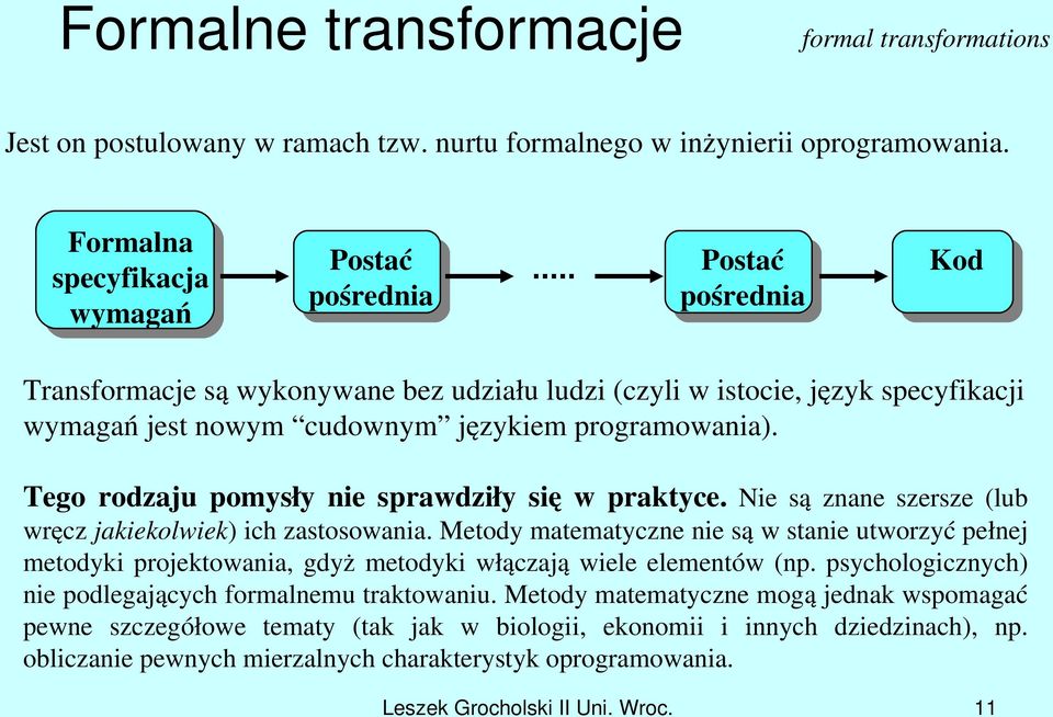 programowania). Tego rodzaju pomysły nie sprawdziły się w praktyce. Nie są znane szersze (lub wręcz jakiekolwiek) ich zastosowania.