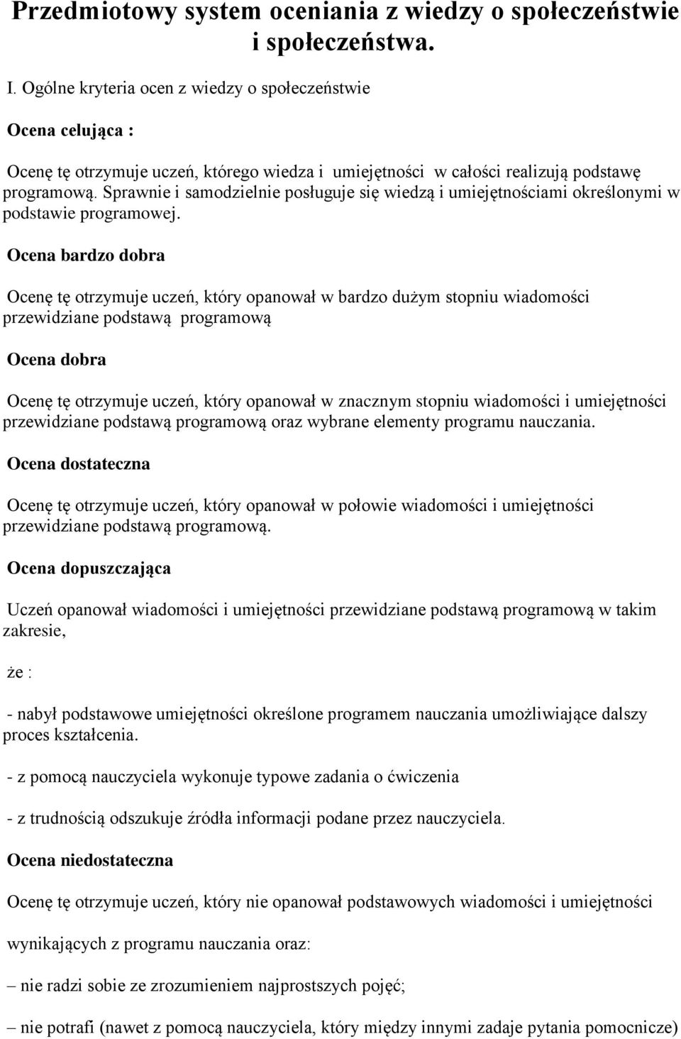 Sprawnie i samodzielnie posługuje się wiedzą i umiejętnościami określonymi w podstawie programowej.