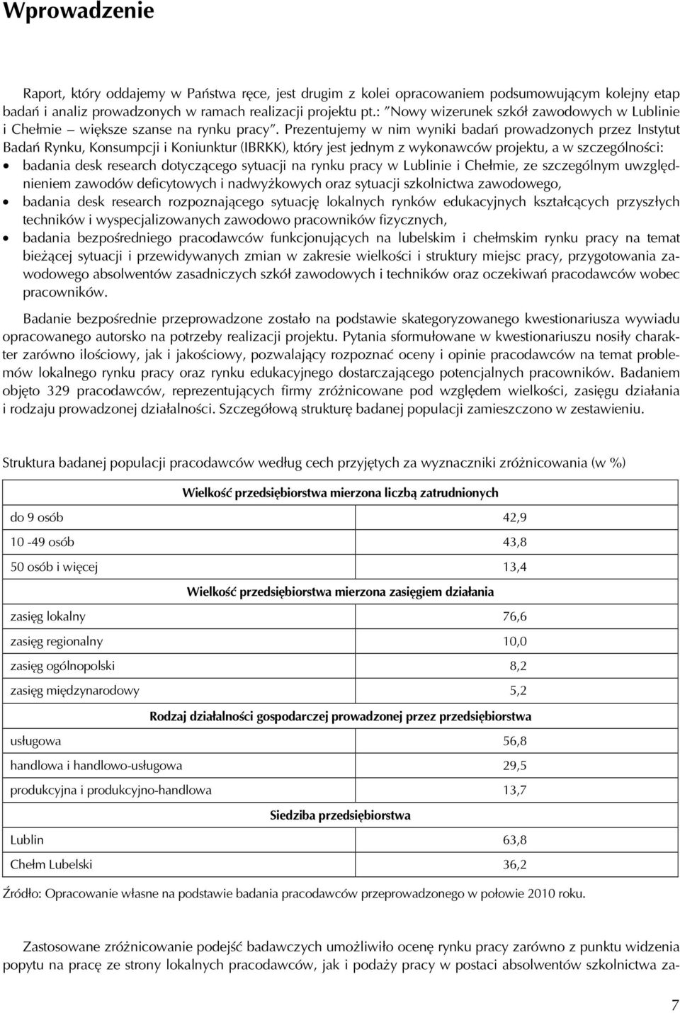 Prezentujemy w nim wyniki badań prowadzonych przez Instytut Badań Rynku, Konsumpcji i Koniunktur (IBRKK), który jest jednym z wykonawców projektu, a w szczególności: badania desk research dotyczącego