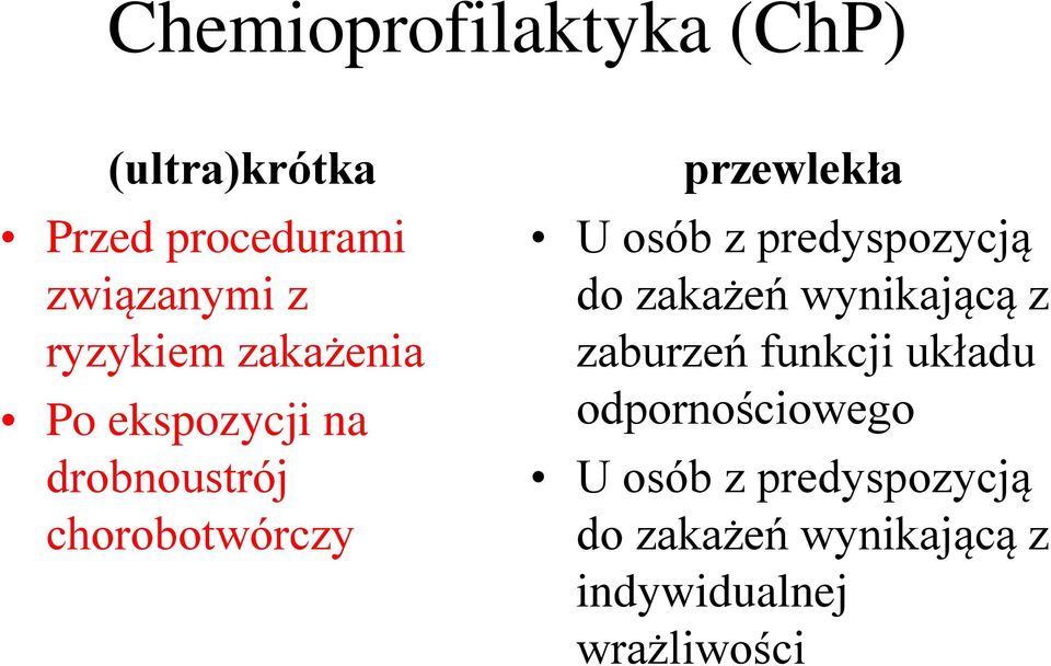 U osób z predyspozycją do zakażeń wynikającą z zaburzeń funkcji układu