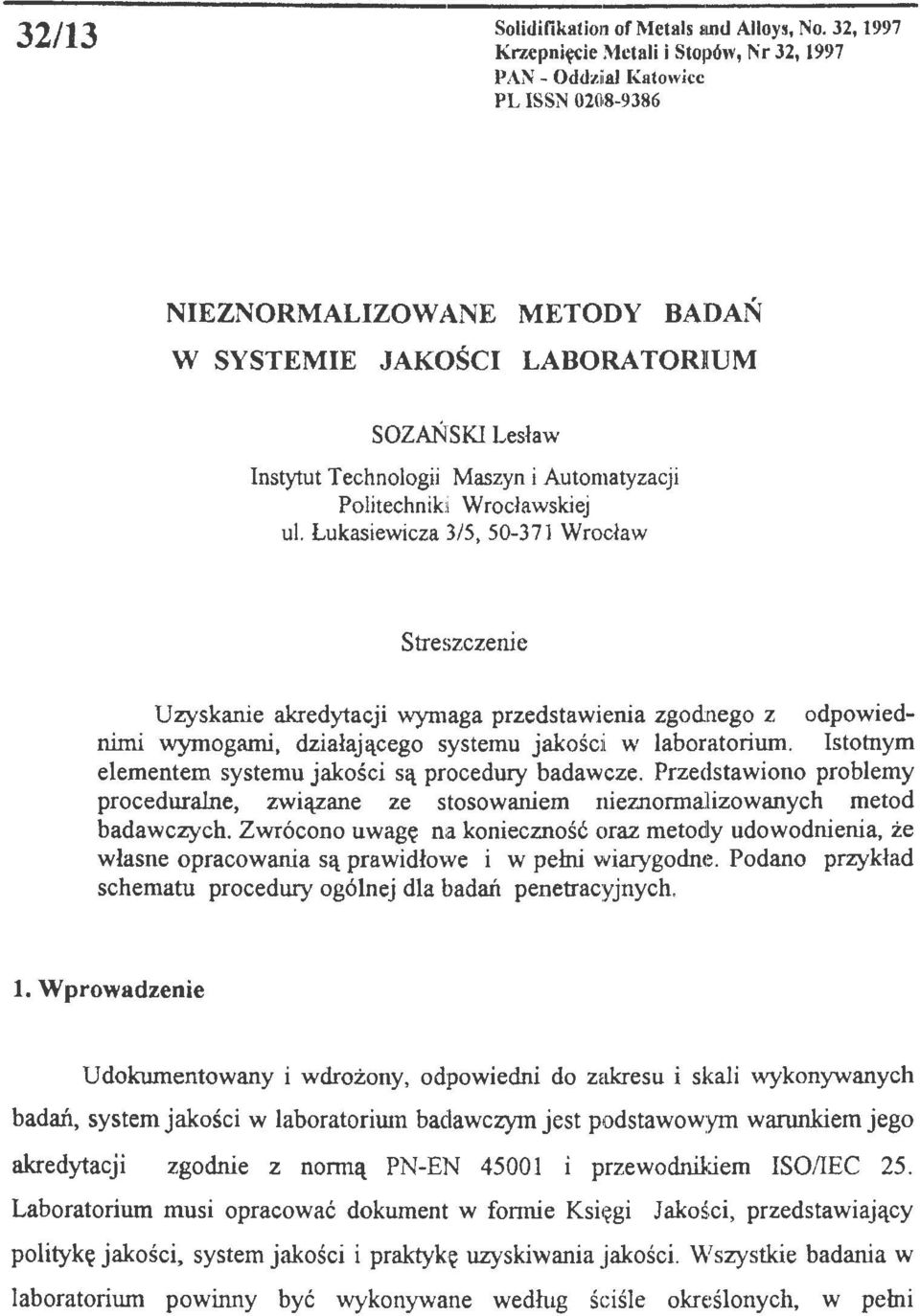 i Automatyzacji Folitechniki Wrocławskiej ul.