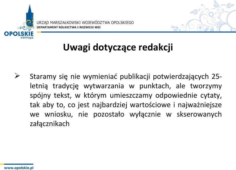 którym umieszczamy odpowiednie cytaty, tak aby to, co jest najbardziej