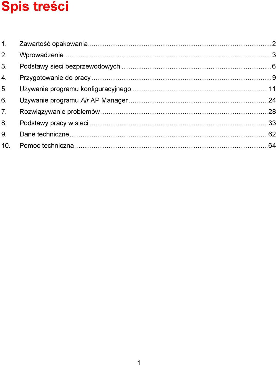 Używanie programu konfiguracyjnego...11 6. Używanie programu Air AP Manager...24 7.