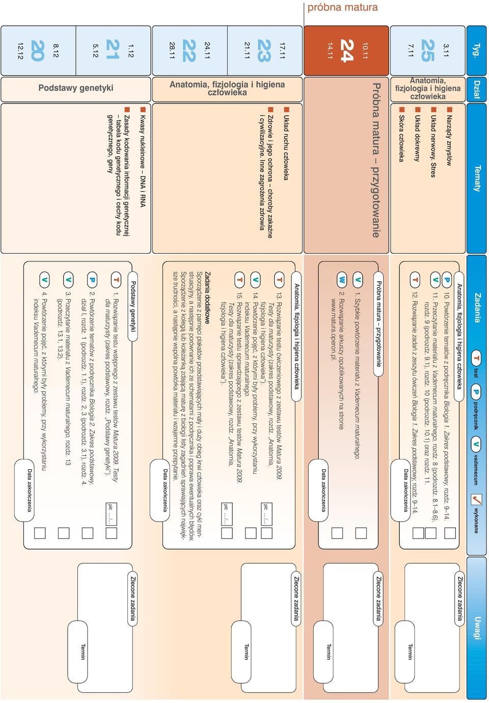 Rozwiàzanie testu wst pnego z zestawu testów Matura 2009. esty dla maturzysty (zakres podstawowy, rozdz. odstawy genetyki ). odstawy genetyki Kwasy nukleinowe DNA i RNA 28.11 24.11 22 21.11 17.