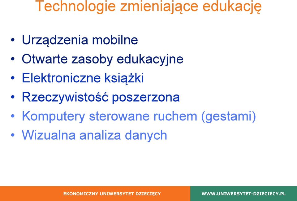 Elektroniczne książki Rzeczywistość poszerzona