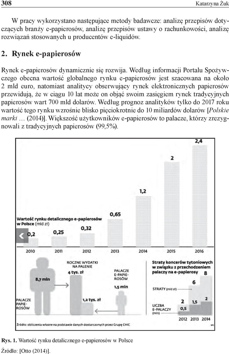 Według informacji Portalu Spożywczego obecna wartość globalnego rynku e-papierosów jest szacowana na około 2 mld euro, natomiast analitycy obserwujący rynek elektronicznych papierosów przewidują, że