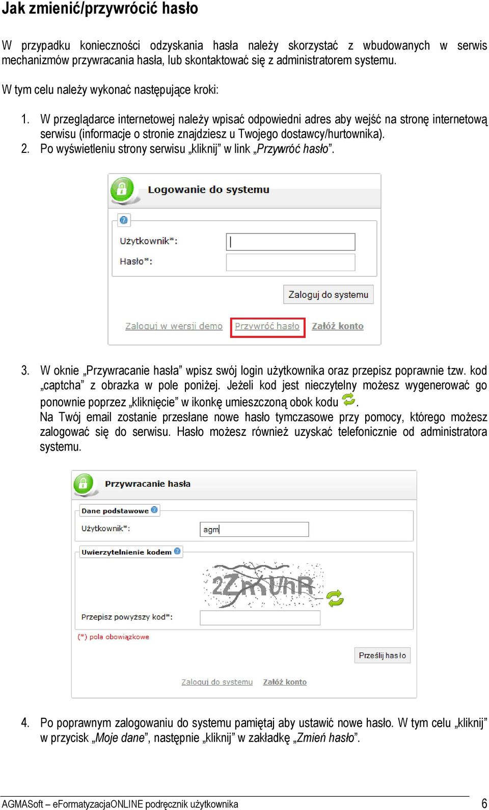 W przeglądarce internetowej należy wpisać odpowiedni adres aby wejść na stronę internetową serwisu (informacje o stronie znajdziesz u Twojego dostawcy/hurtownika). 2.