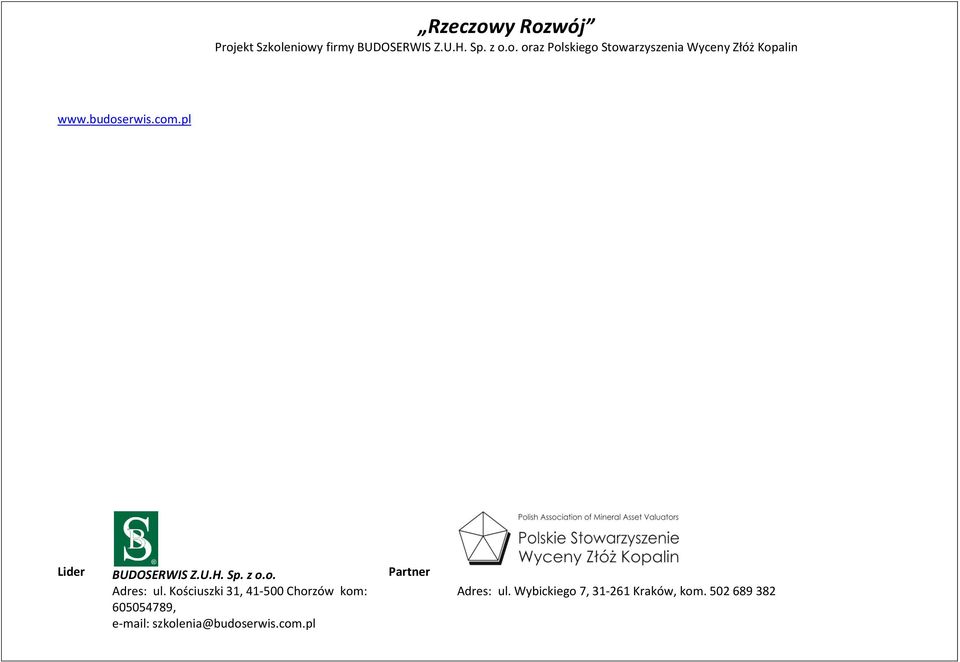 Stowarzyszenia Wyceny