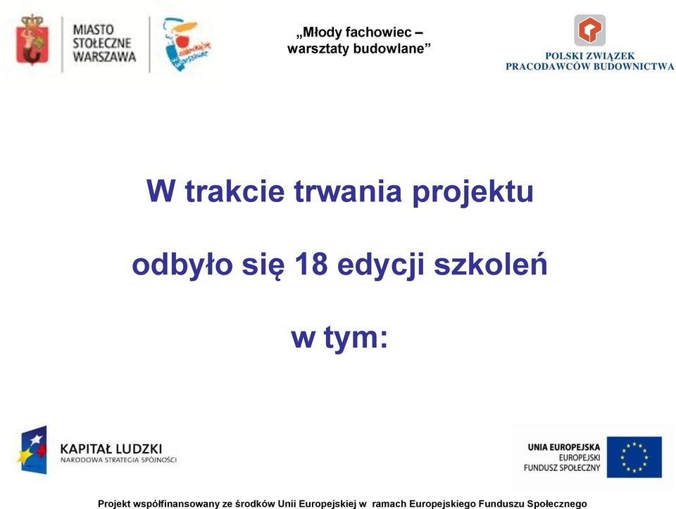 projektu odbyło