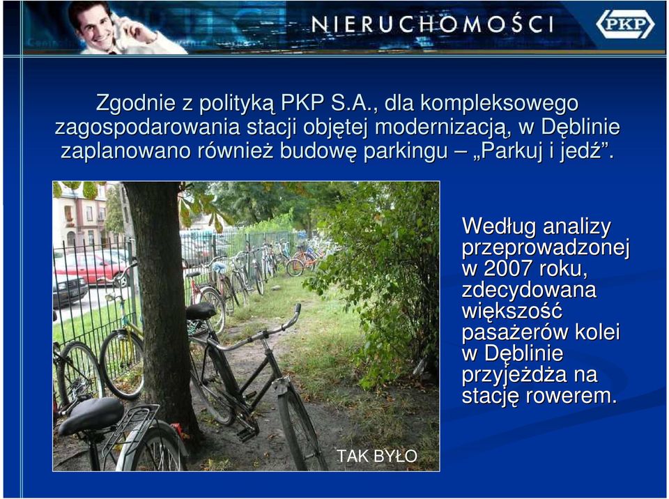 D zaplanowano równier wnieŝ budowę parkingu Parkuj i jedź.