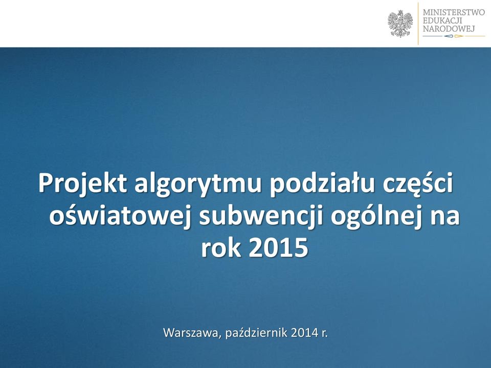 oświatowej subwencji