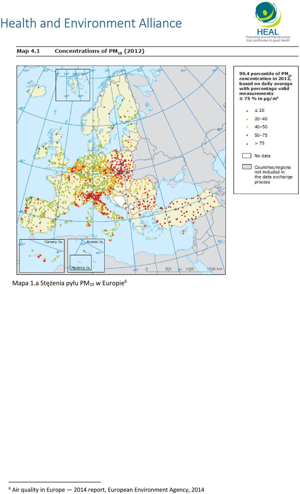 Europie 6 6 Air quality in