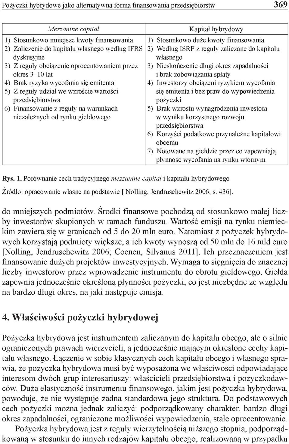 niezależnych od rynku giełdowego Kapitał hybrydowy 1) Stosunkowo duże kwoty finansowania 2) Według ISRF z reguły zaliczane do kapitału własnego 3) Nieskończenie długi okres zapadalności i brak