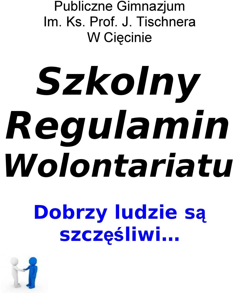 Tischnera W Cięcinie Szkolny