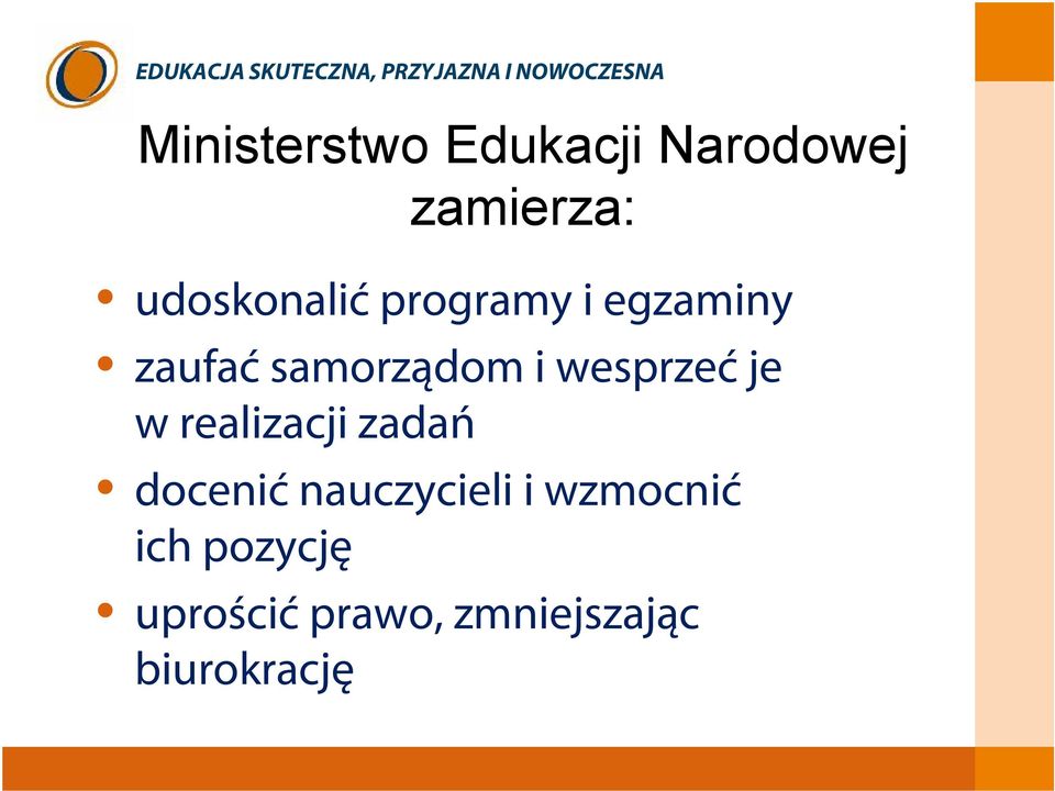 wesprzećje w realizacji zadań docenić nauczycieli