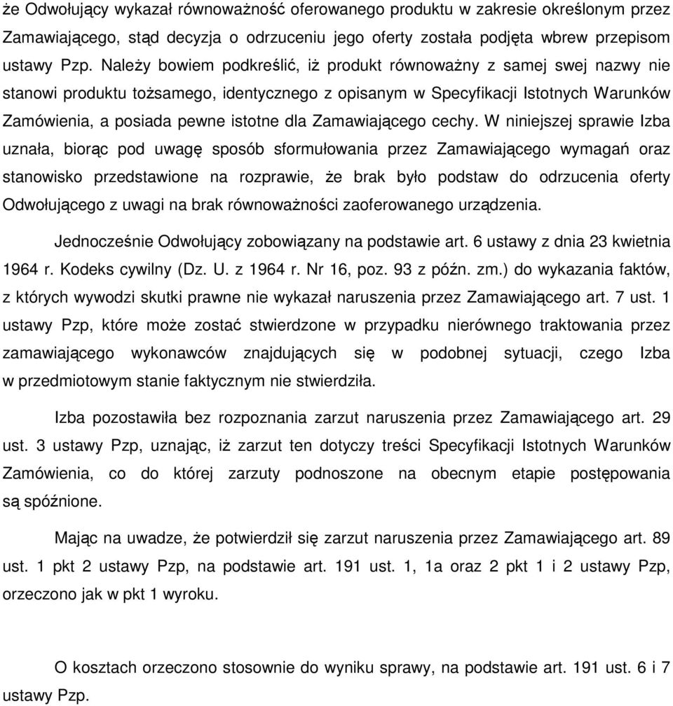 Zamawiającego cechy.