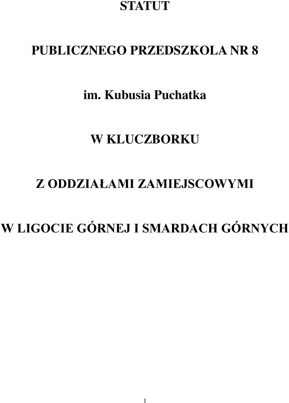 KLUCZBORKU Z ODDZIAŁAMI