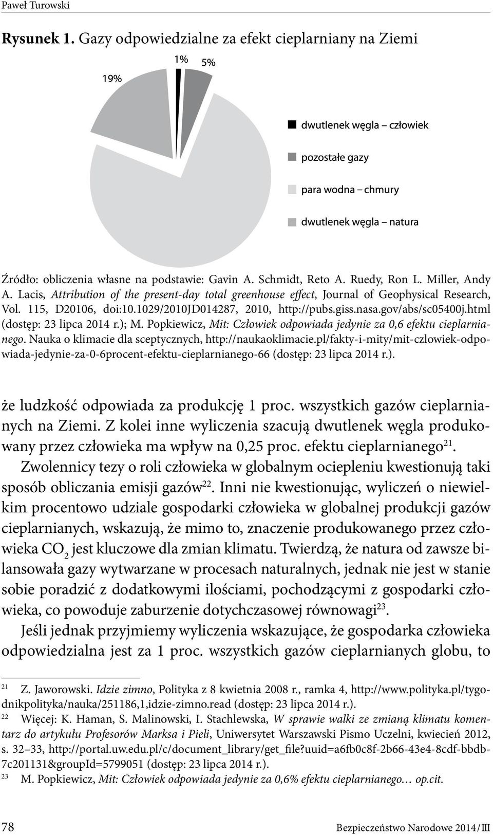 html (dostęp: 23 lipca 2014 r.); M. Popkiewicz, Mit: Człowiek odpowiada jedynie za 0,6 efektu cieplarnianego. Nauka o klimacie dla sceptycznych, http://naukaoklimacie.