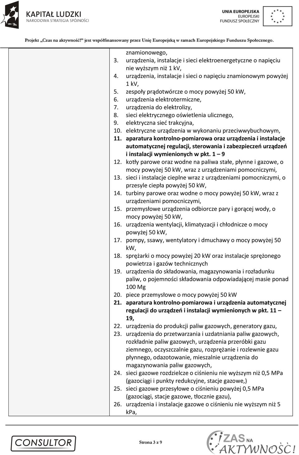 elektryczne urządzenia w wykonaniu przeciwwybuchowym, 11.