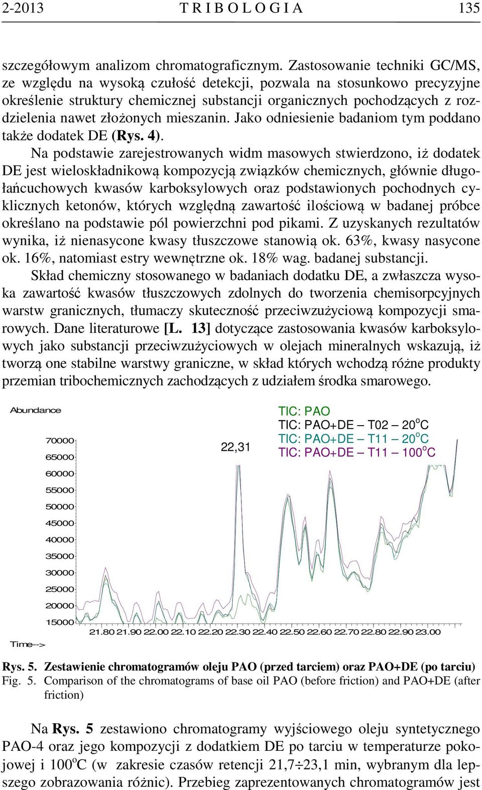 złożonych mieszanin. Jako odniesienie badaniom tym poddano także dodatek DE (Rys. 4).