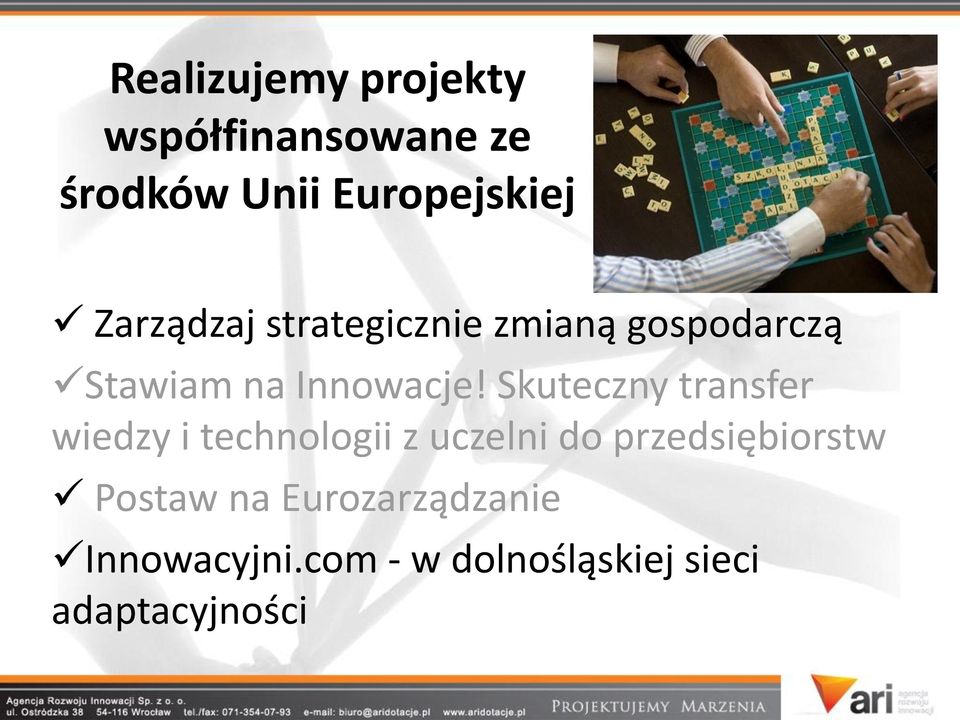 Skuteczny transfer wiedzy i technologii z uczelni do przedsiębiorstw