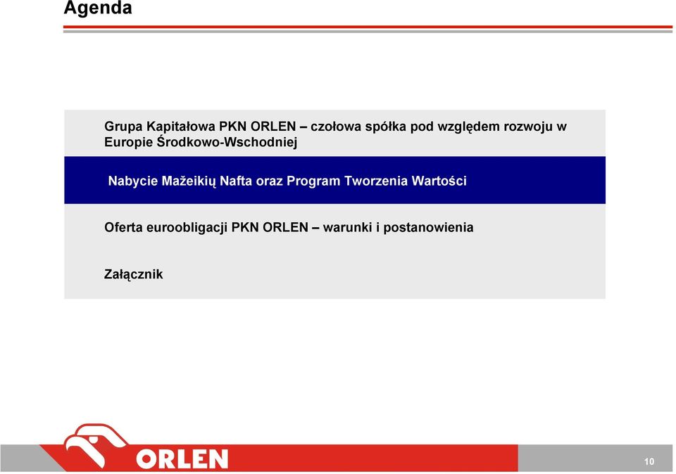 Mažeikių Nafta oraz Program Tworzenia Wartości Oferta