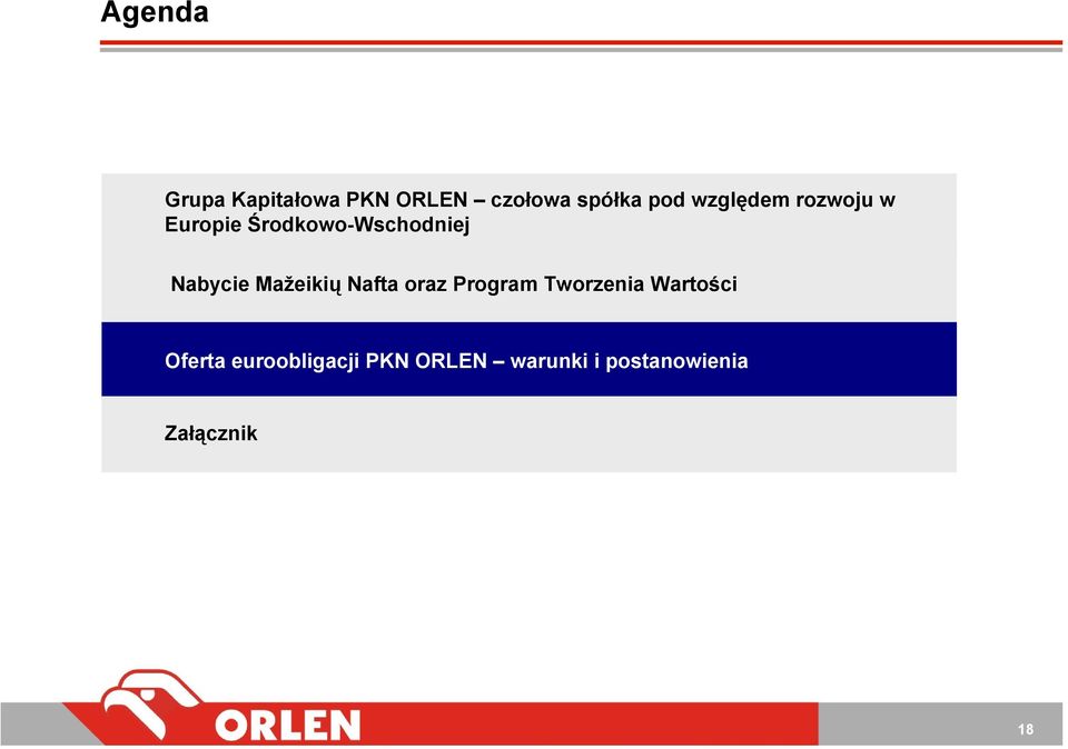 Mažeikių Nafta oraz Program Tworzenia Wartości Oferta