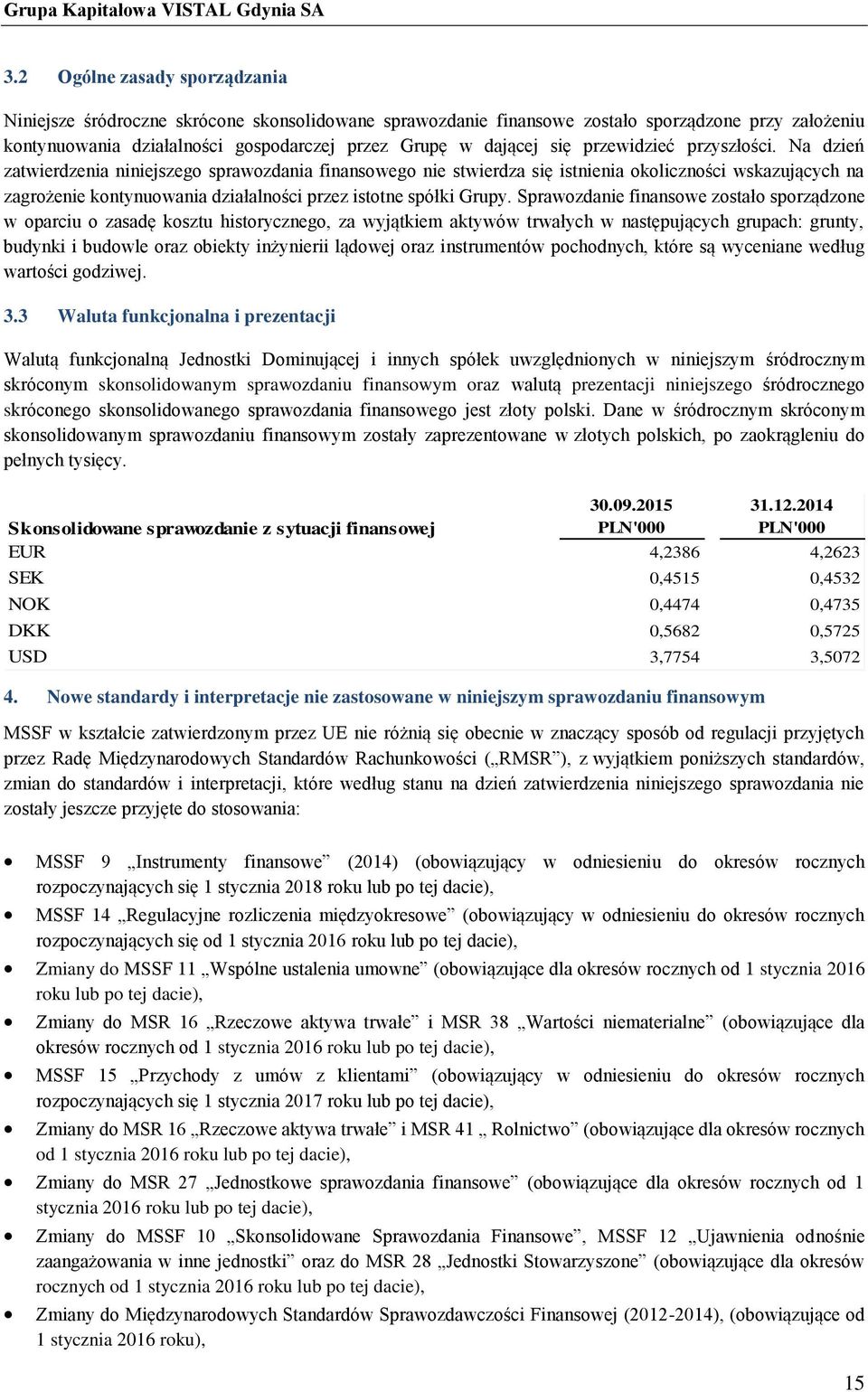 Na dzień zatwierdzenia niniejszego sprawozdania finansowego nie stwierdza się istnienia okoliczności wskazujących na zagrożenie kontynuowania działalności przez istotne spółki Grupy.