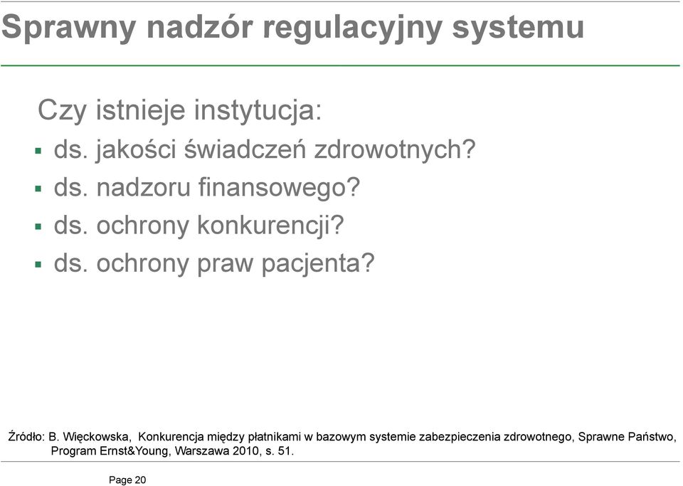 ds. ochrony konkurencji? k ds. ochrony ypraw pacjent ta?