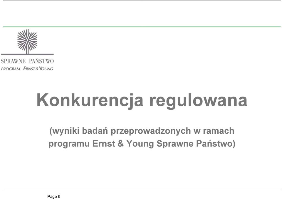 przeprowadzonych w ramach