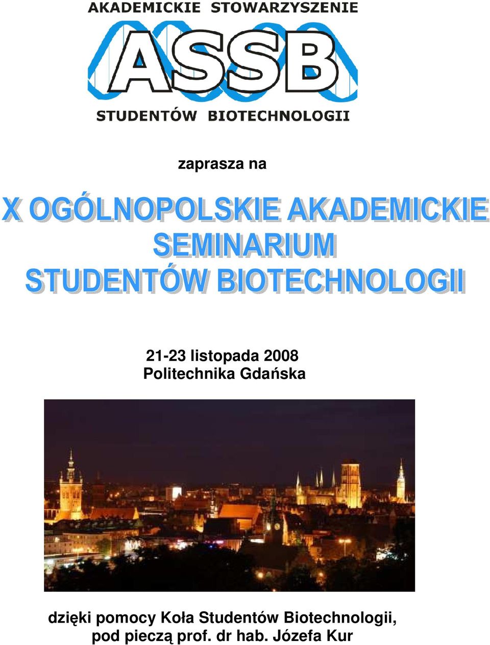 Studentów Biotechnologii,