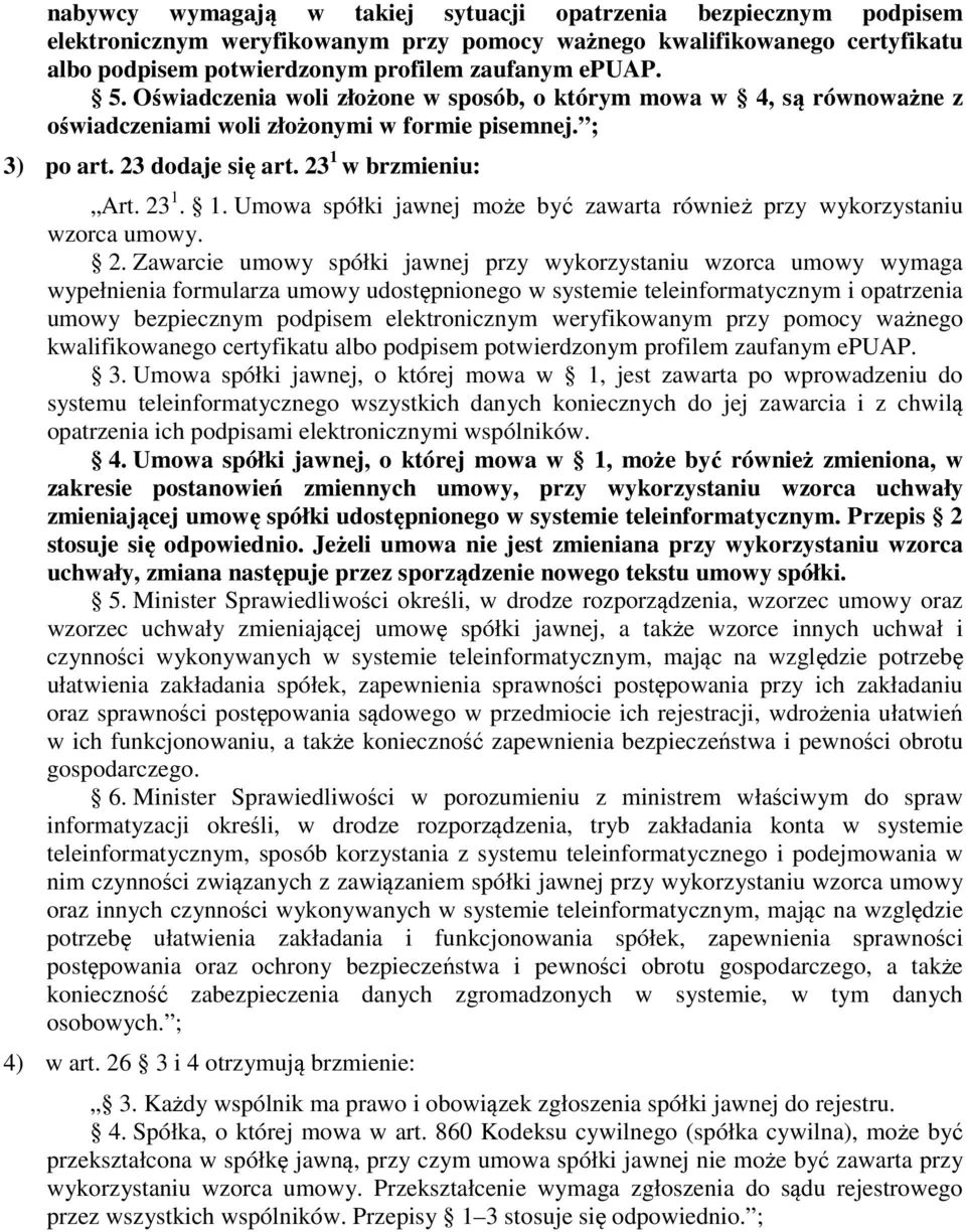 w brzmieniu: Art. 23