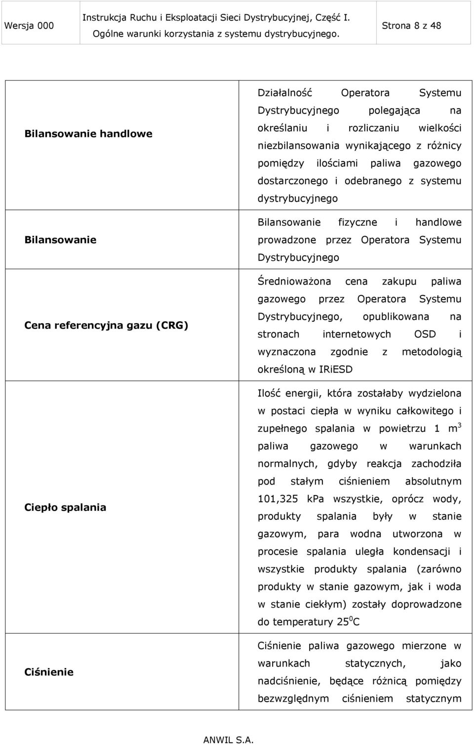 Dystrybucyjnego Średnioważona cena zakupu paliwa gazowego przez Operatora Systemu Dystrybucyjnego, opublikowana na stronach internetowych OSD i wyznaczona zgodnie z metodologią określoną w IRiESD