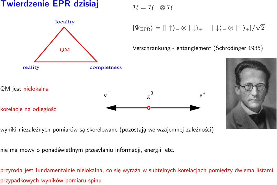 (pozostaj a we wzajemnej zależności) nie ma mowy o ponadświetlnym przesy laniu informacji, energii, etc.