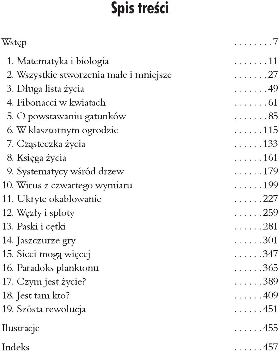 Wirus z czwartego wymiaru...199 11. Ukryte okablowanie...227 12. Węzły i sploty...259 13. Paski i cętki...281 14. Jaszczurze gry...301 15.