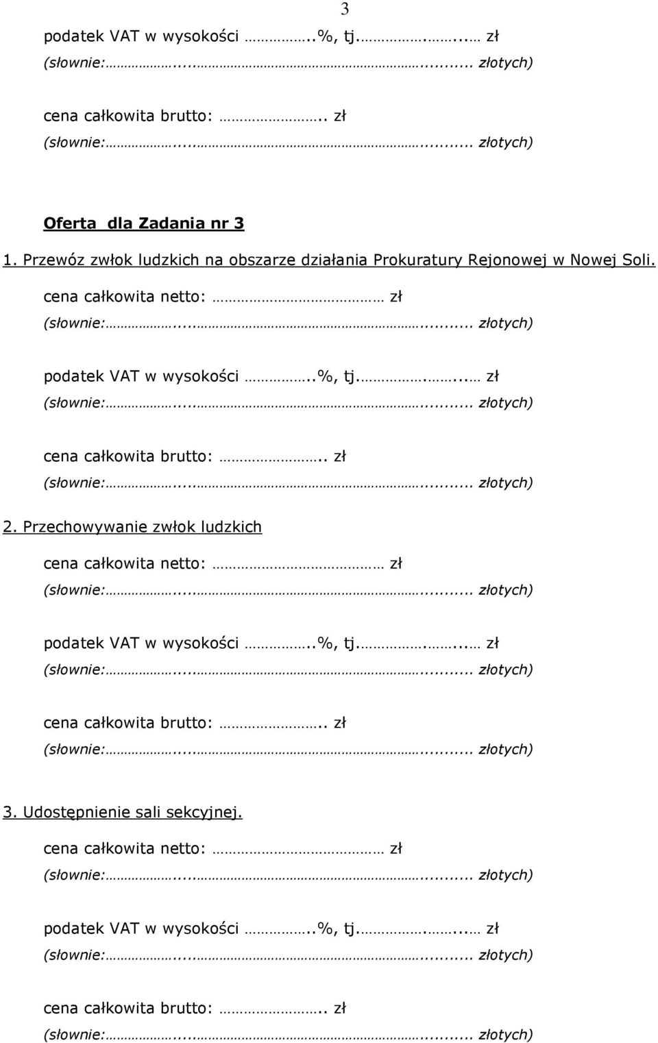 obszarze działania