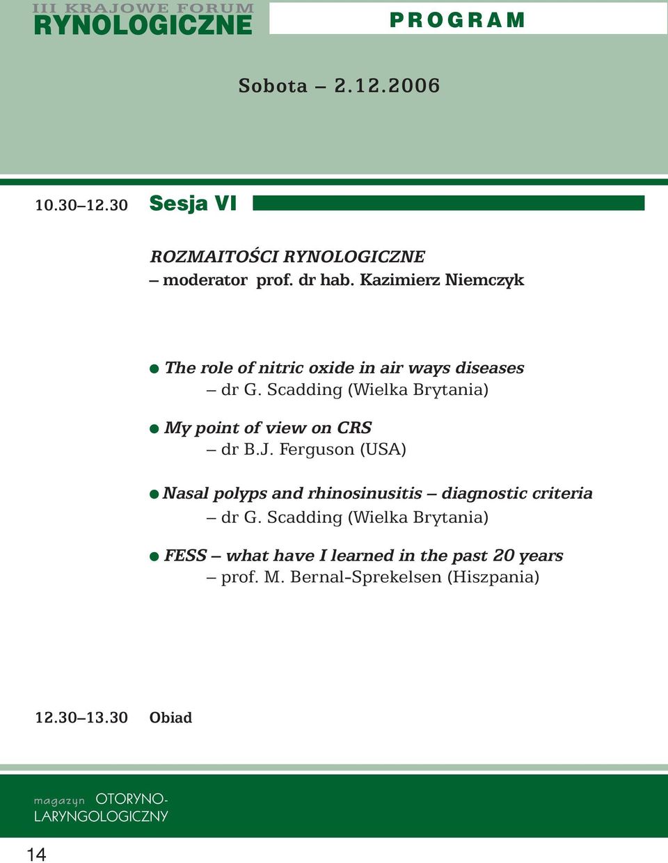 Scadding (Wielka Brytania) My point of view on CRS dr B.J.