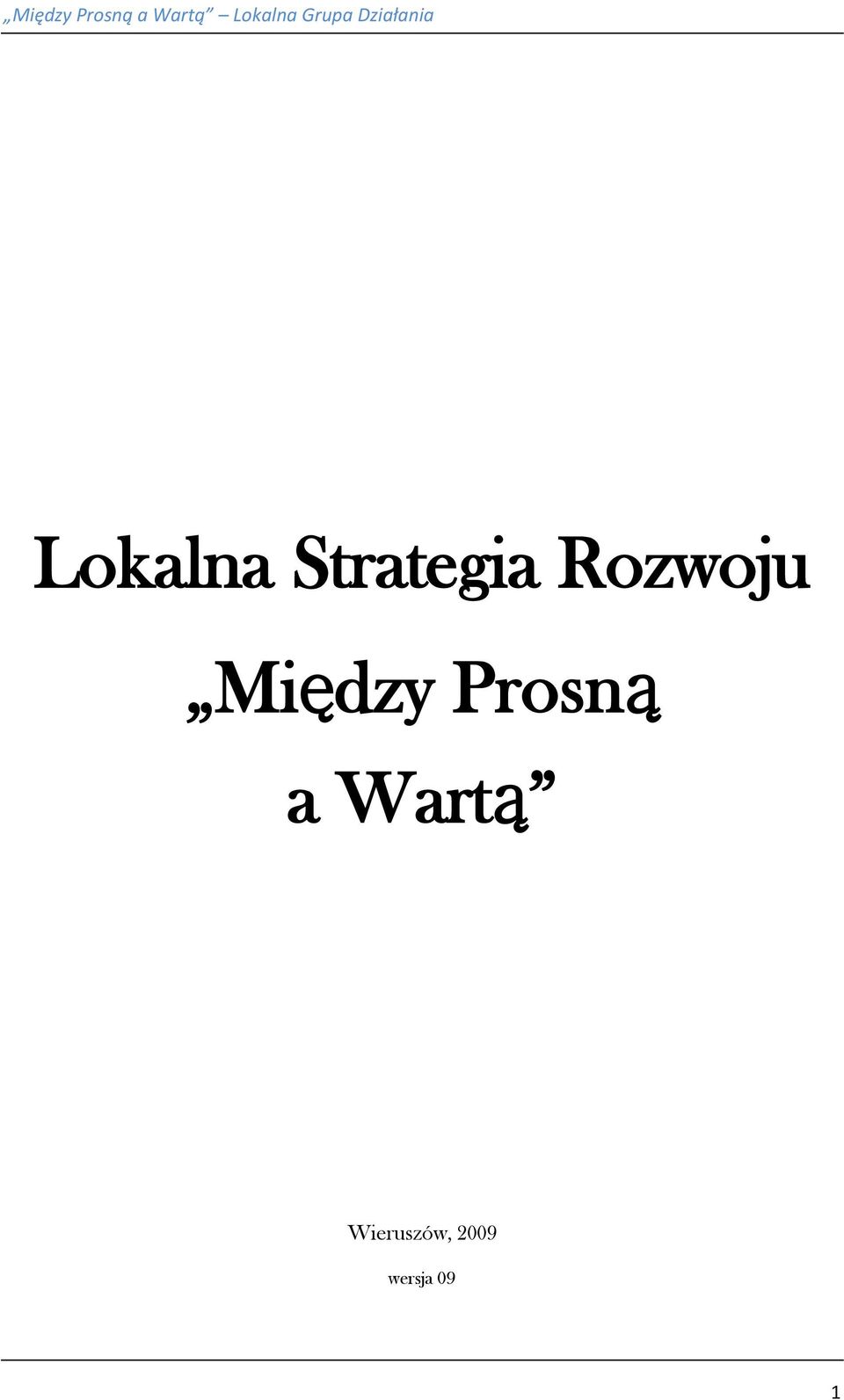 Prosną a Wartą