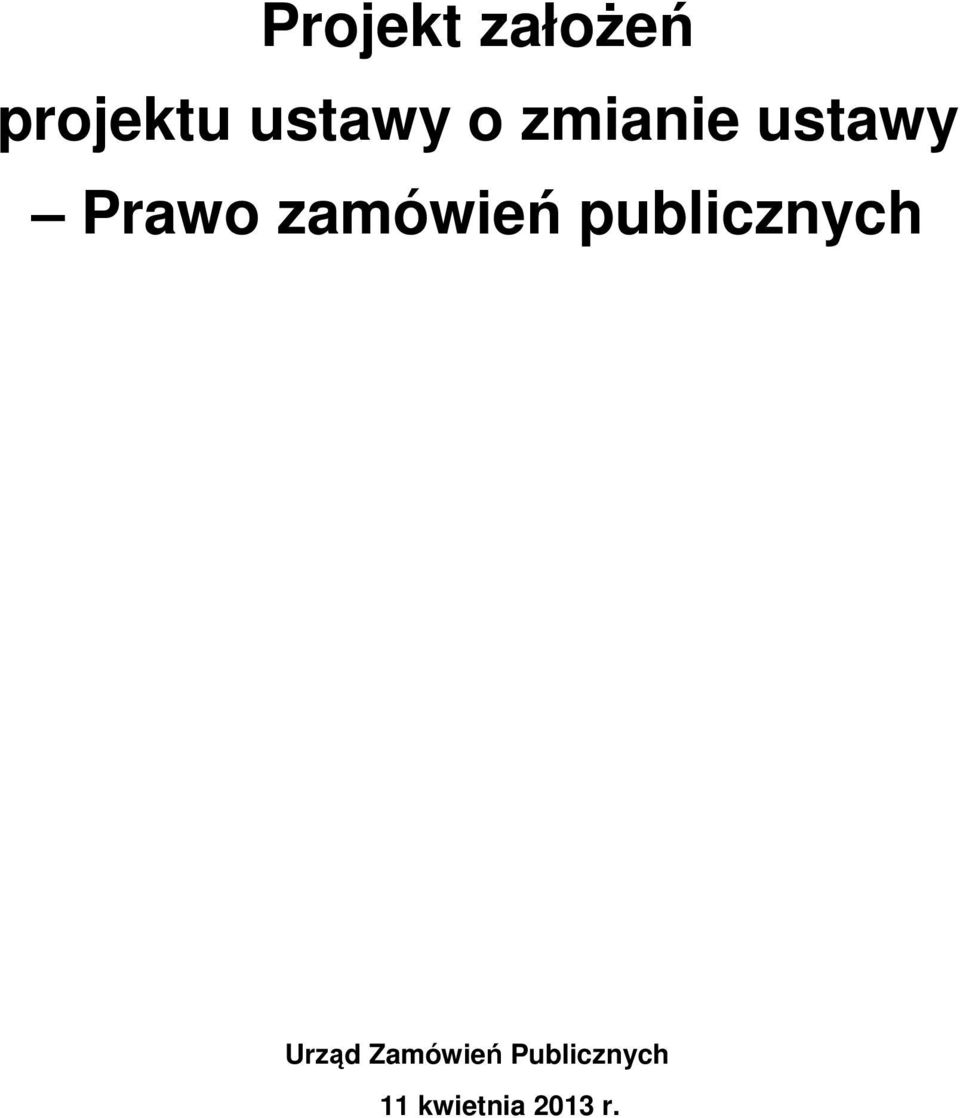 zamówień publicznych Urząd