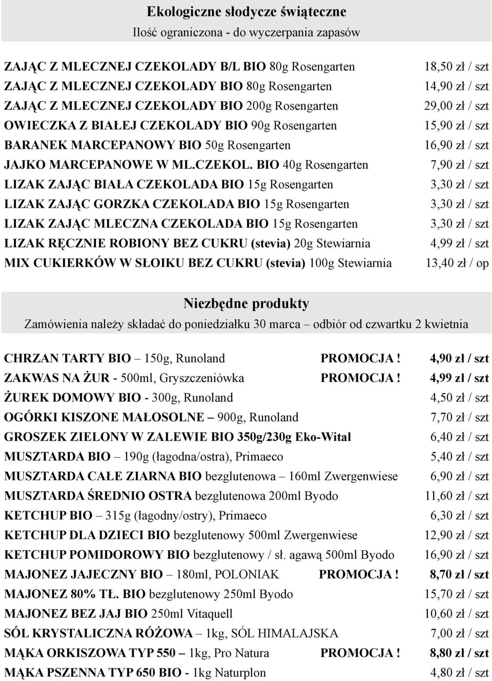 MARCEPANOWE W ML.CZEKOL.