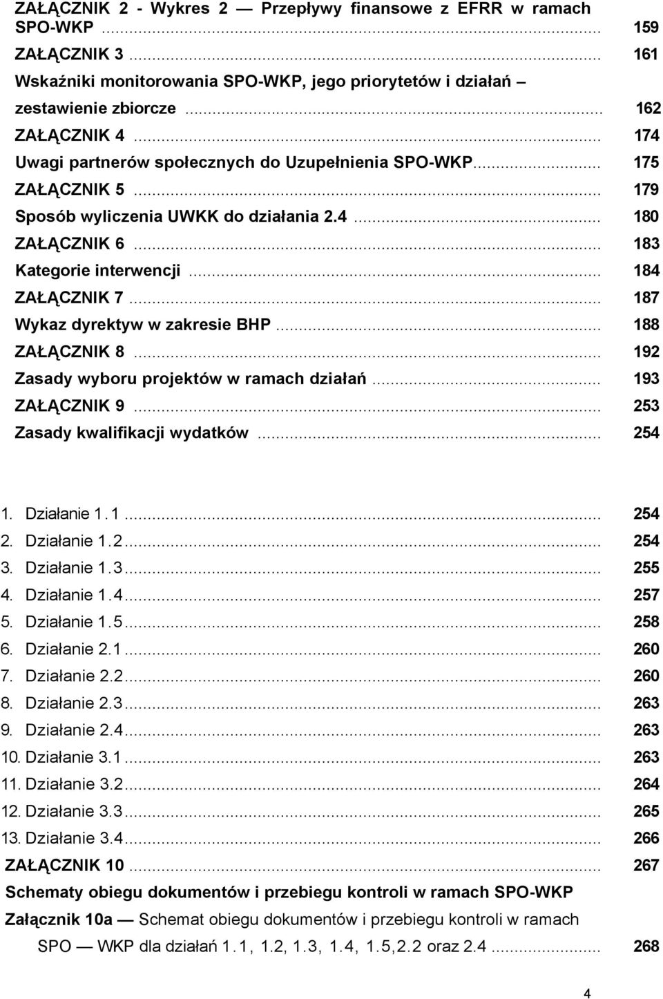 .. 187 Wykaz dyrektyw w zakresie BHP... 188 ZAŁĄCZNIK 8... 192 Zasady wyboru projektów w ramach działań... 193 ZAŁĄCZNIK 9... 253 Zasady kwalifikacji wydatków... 254 1. Działanie 1.1... 254 2.