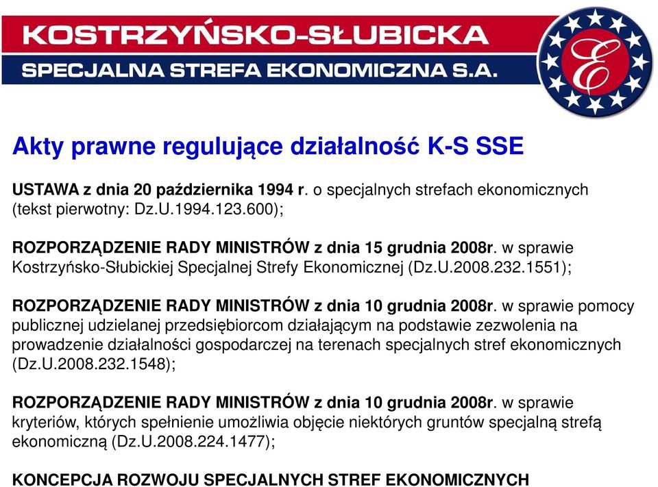 1551); ROZPORZĄDZENIE RADY MINISTRÓW z dnia 10 grudnia 2008r.