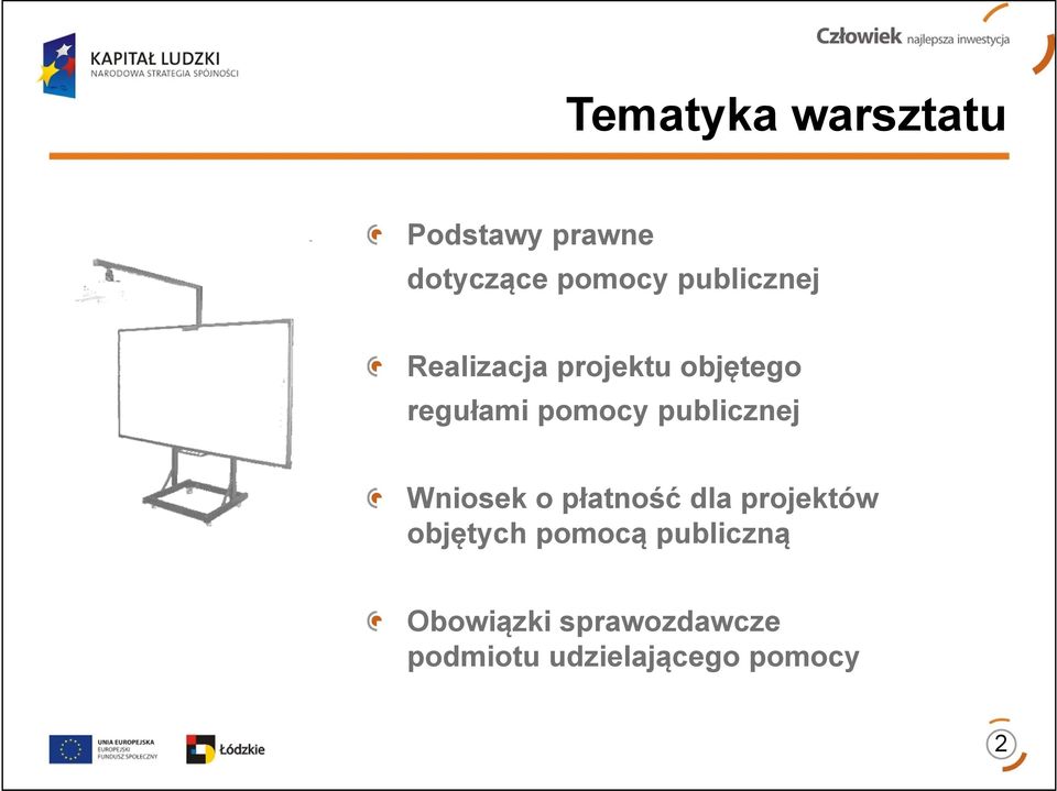 publicznej Wniosek o płatność dla projektów objętych